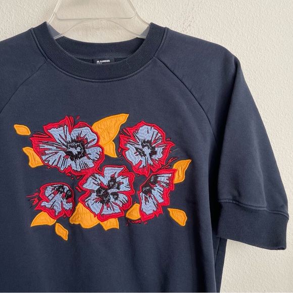 Jil Sanders NAVY Short Sleeve SweaterShirt - Picture 2 of 6